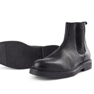 Shoe the Bear Copenhagen Black Leather Holloway Chelsea Boots Mens‎ 40 7.5 $210